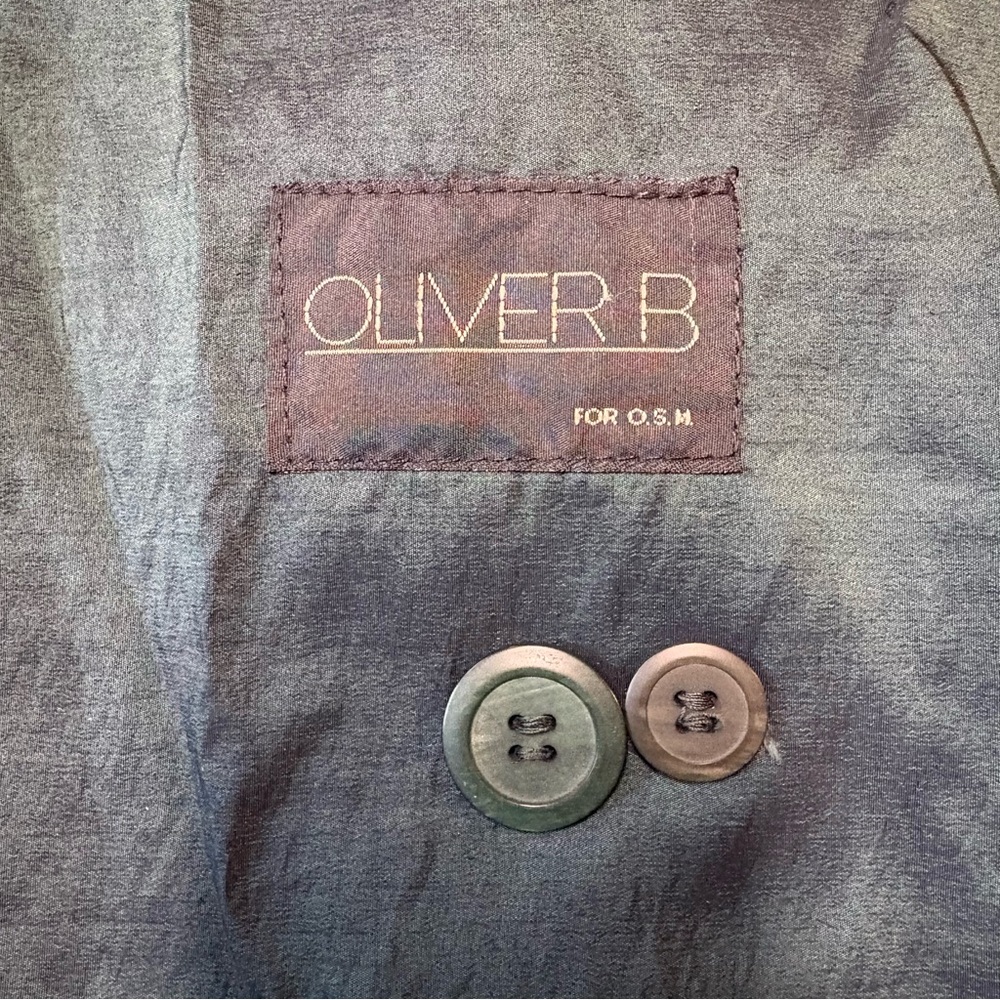 Vintage trench coat women’s iridescent by Oliver B. - Picture 12 of 13